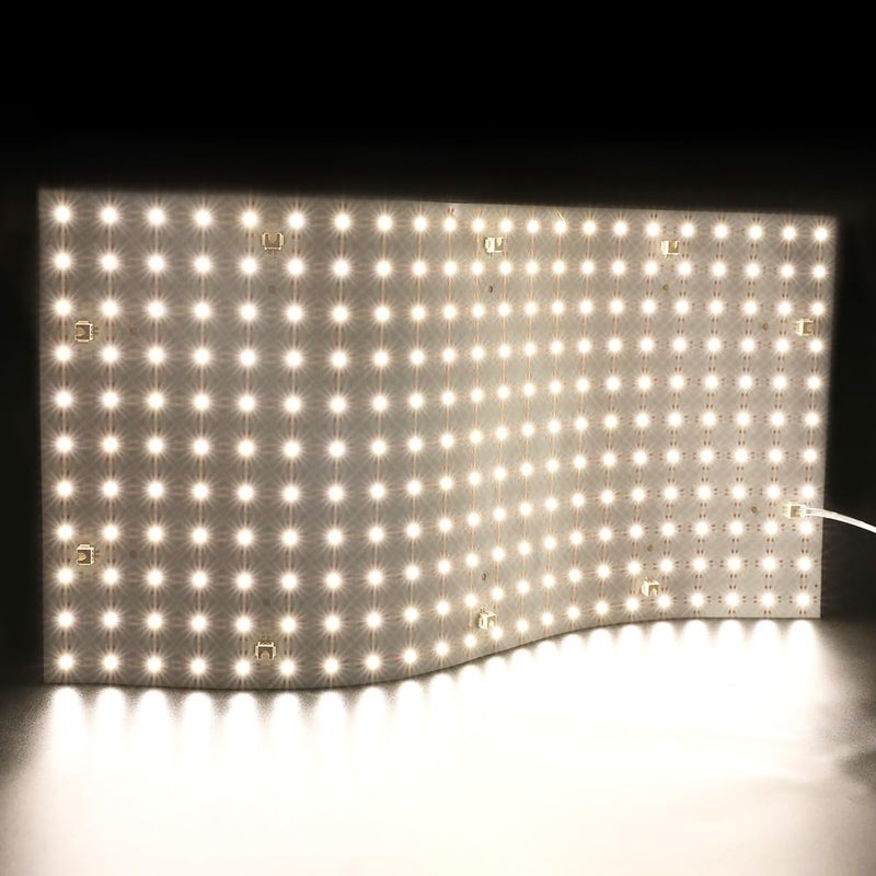 SuperlightingLED 1 Pc 24V 28W 4000K Natural White Flexible Cuttable LED Sheet, 19.2 x 9.6 Inch Sheet Lights LED for Countertop and Wall Backlit, Connectors and Adhesive Backing (Natural White 4000K) - Image 2